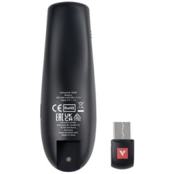 Bezprzewodowy prezenter Focus, 2.4Ghz, szaro czarny, Verbatim
