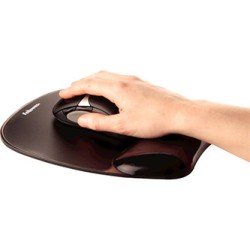 Fellowes Crystal Podkładka pod mysz i nadgarstek żelowa, czarna