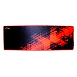 Podkładka pod mysz, P2-XL, do gry, czarno-czerwona, 78 x 27 x 0.4 cm, Red Fighter