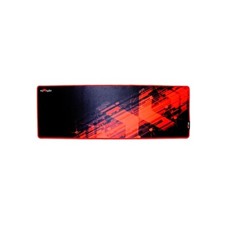 Podkładka pod mysz, P2-XL, do gry, czarno-czerwona, 78 x 27 x 0.4 cm, Red Fighter