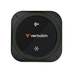 Verbatim - uchwyt do telefonu do samochodu, z ładowarką indukcyjną, technologi Qi, czarna