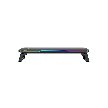 Marvo DZ-02 Podstawa pod monitor, czarny, podświetlenie rainbow