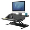 Stanowisko do pracy, Sit-Stand Lotus, czarna, plastik-metal, Fellowes, EOL