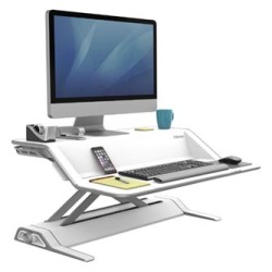 Stanowisko do pracy, Sit-Stand Lotus, biała, plastik-metal, Fellowes, EOL