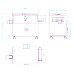 Ultradesk CRATE szafka uniwersalna, czarna