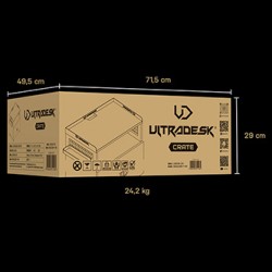 Ultradesk CRATE szafka uniwersalna, czarna