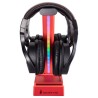 SureFire Vinson N1 Dual Balance RGB stojak na słuchawki, czerwony