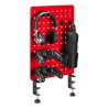 Powerton ERGO PEGBOARD Organizer na biurko gamingowe, czerwony