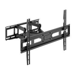 Regulowany uchwyt LPA78-466, 37"- 80", 40 kg max, 100x100 - 600x400mm VESA, 67-355mm, czarny