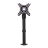 Regulowany uchwyt na monitor, czarny, 10KG, zacisk, 17"-30", obrotowy, 75x75/100x100