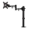 Regulowany uchwyt na monitor, czarny, 10KG, zacisk, 17"-30", obrotowy, 75x75/100x100