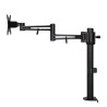 Regulowany uchwyt na monitor, czarny, 10KG, zacisk, 17"-30", obrotowy, 75x75/100x100