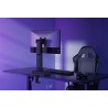 Powerton ERGO LEVION Uchwyt monitora z automatycznie regulowaną wysokością, czarna, 10KG, zacisk, 17"-32", ładowarka indukcyjna