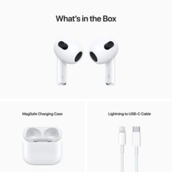 Apple AirPods 3. gen. bezdrátová sluchátka biała