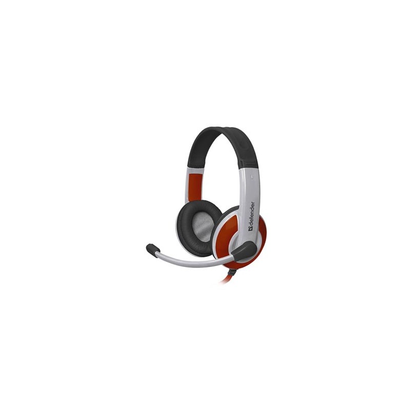Defender Warhead G-120 Gaming Headset, słuchawki z mikrofonem, przewodowa, biało-czerwony, 2x 3.5 mm jack