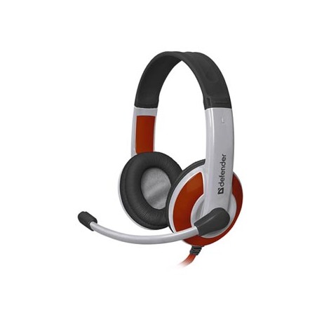 Defender Warhead G-120 Gaming Headset, słuchawki z mikrofonem, przewodowa, biało-czerwony, 2x 3.5 mm jack