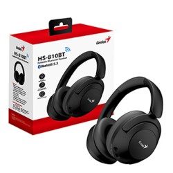 Genius HS-810BT słuchawki z mikrofonem, czarna, bluetooth