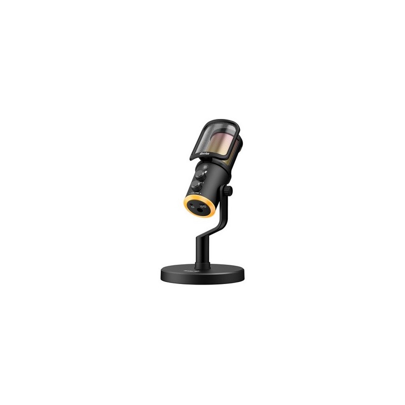 Genius MIC-S400U mikrofon streamingowy, czarna, RGB, USB-C
