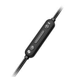 Genius HS-220U AI słuchawki z mikrofonem, przewodowa, czarna, 2.0, zamykane, USB - C