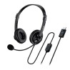 Genius HS-230U słuchawki z mikrofonem, przewodowa, czarna, USB