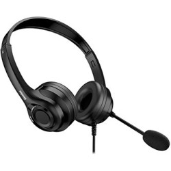 Genius HS-235U AI słuchawki z mikrofonem, przewodowa, czarna