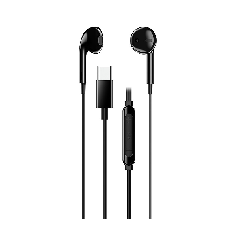 Genius HS-M365 słuchawki z mikrofonem, czarna, 2.0, douszne, USB Type-C