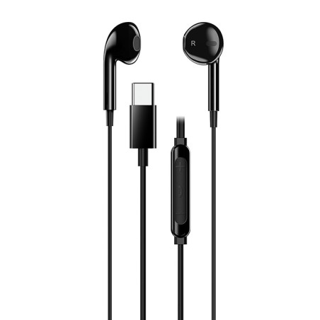 Genius HS-M365 słuchawki z mikrofonem, czarna, 2.0, douszne, USB Type-C