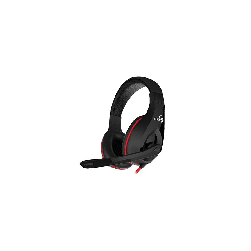 Genius HS-G560 GX LYCHAS Gaming Headset, słuchawki z mikrofonem, przewodowa, czarno/czerwony, 2x 3.5 mm jack