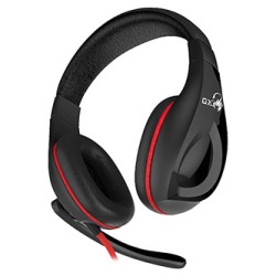 Genius HS-G560 GX LYCHAS Gaming Headset, słuchawki z mikrofonem, przewodowa, czarno/czerwony, 2x 3.5 mm jack