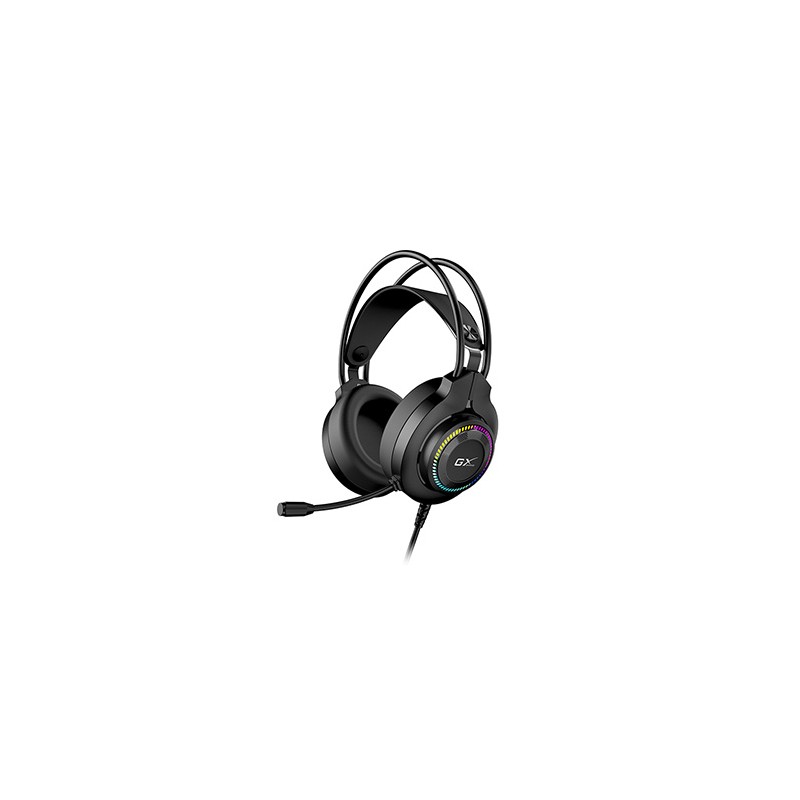 Genius GX GAMING HS-GX580U słuchawki z mikrofonem, czarna, słuchawki, 50 mm przetworniki typ USB
