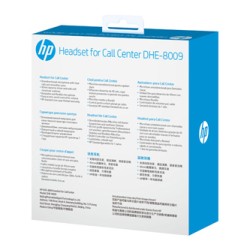 HP DHE-8009 słuchawki z mikrofonem, przewodowa, czarna, klasyczna typ 3,5mm jack