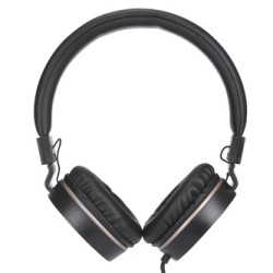 HP DHH-1206 Black słuchawki z mikrofonem, przewodowa, czarno-złota, klasyczna typ 3,5mm jack