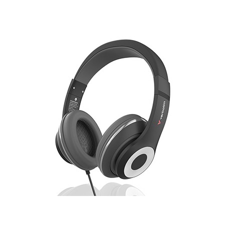 Verbatim TruSound słuchawki z mikrofonem, przewodowa, czarna, USB-C