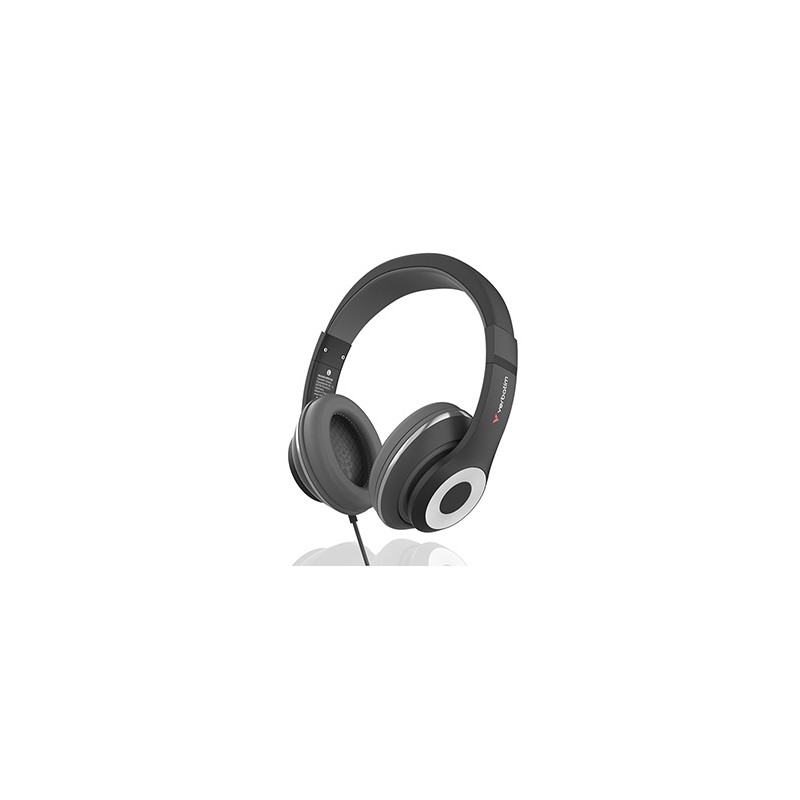 Verbatim TruSound słuchawki z mikrofonem, przewodowa, czarna, plug and play typ USB-C