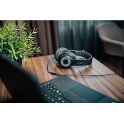Verbatim TruSound słuchawki z mikrofonem, przewodowa, czarna, plug and play typ USB-C
