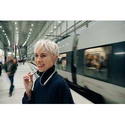 Verbatim TruSound ANC słuchawki z pałąkiem na szyję, bezprzewodowa, szara, USB-C