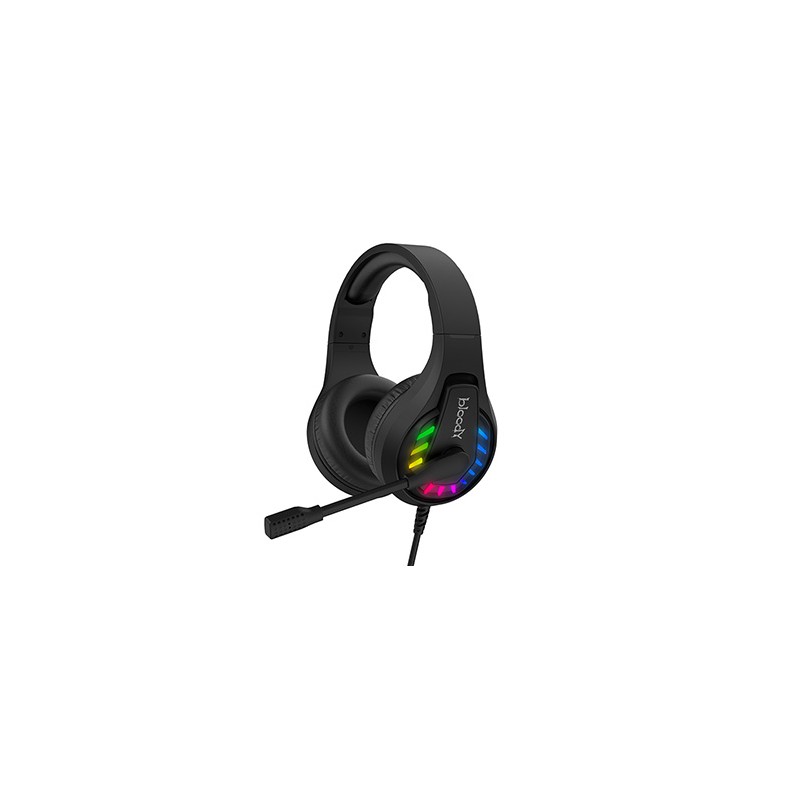 A4Tech Bloody G230 słuchawki z mikrofonem, przewodowa, czarna, słuchawki, USB