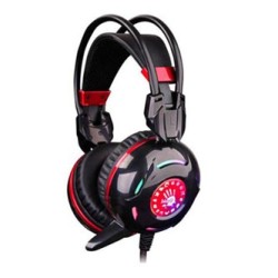 A4Tech G300 słuchawki z mikrofonem, przewodowa, czarna, 2x 3.5 mm jack + USB