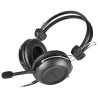 A4Tech HU-35 Gaming Headset, słuchawki z mikrofonem, przewodowa, czarna, USB