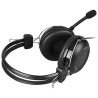 A4Tech HU-35 Gaming Headset, słuchawki z mikrofonem, przewodowa, czarna, USB