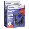 Defender Gryphon 751 słuchawki, przewodowa, czarna, zamykane, 3.5 mm jack