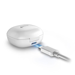 Genius HS-M905BT mikrofon, bezprzewodowa, biała, 2.0, etui z ładowarką, sport typ USB-C
