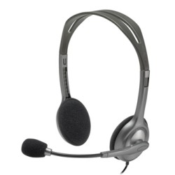 Logitech Stereo H110 słuchawki z mikrofonem, przewodowa, szara