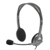 Logitech Stereo H110 słuchawki z mikrofonem, przewodowa, szara