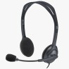 Logitech Stereo H111 słuchawki z mikrofonem, przewodowa, czarna