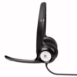Logitech Stereo H390 słuchawki z mikrofonem, przewodowa, czarna, USB