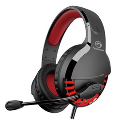 Marvo HG9022 słuchawki z mikrofonem, przewodowa, czarno-czerwona, 7.1 (wirtualne), podświetlenie LED typ USB