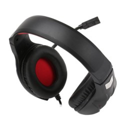 Marvo HG8928 słuchawki z mikrofonem, przewodowa, czarna, podświetlana typ 3.5 mm jack + rozdvojka