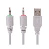 Marvo HG8936 słuchawki z mikrofonem, przewodowa, różowa, podświetlona, 3.5 mm jack + USB