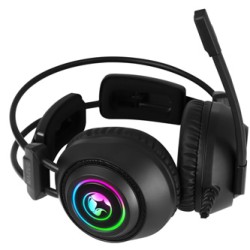 Marvo HG9056 słuchawki z mikrofonem, przewodowa, czarna, do gry, podświetlenie, 7.1 Virtual typ, EOL